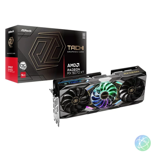 ASRock Radeon RX9070 XT Taichi 16GB OC videókártya