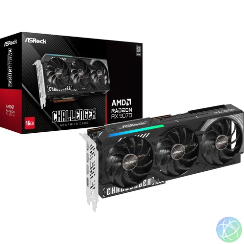 ASRock Radeon RX9070 Challenger 16GB videókártya