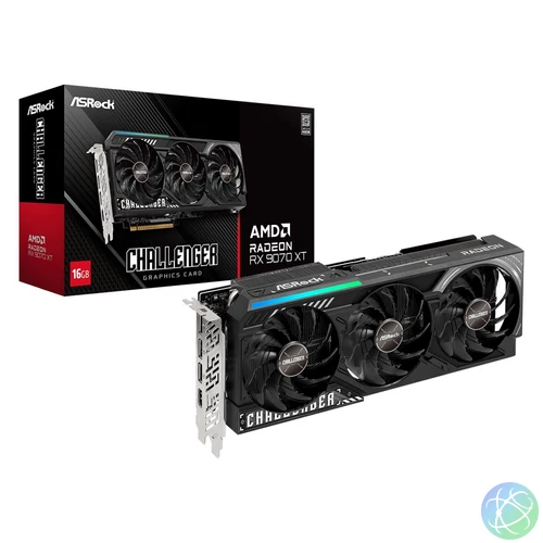 ASRock Radeon RX9070 XT Challenger 16GB videókártya
