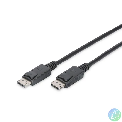 Assmann DisplayPort connection cable with interlock M/M 2m Black kábel