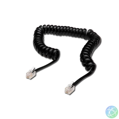 Assmann RJ10 Telefonkábel 2m Black
