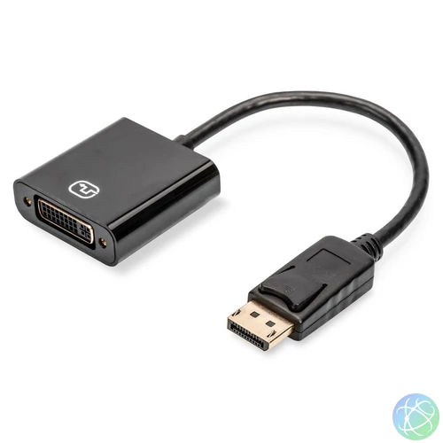 Assmann DisplayPort - DVI-I (Dual Link) Adapter/Converter cable 0,15m Black speciális átalakító