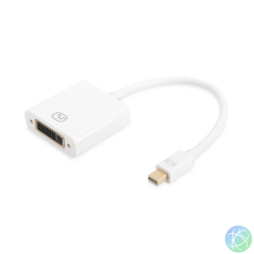 Assmann miniDisplayPort - DVI-I (Dual Link) Adapter/Converter cable 0,15m White speciális átalakító