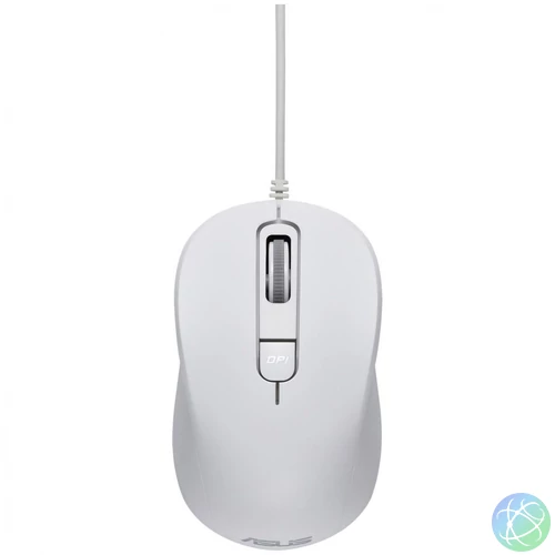 Asus MU101C Wired Blue Ray Mouse White egér