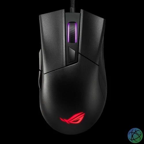 Asus ROG Gladius II Core Black egér