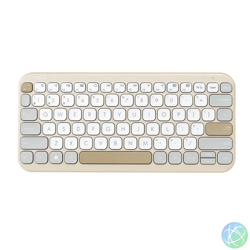 Asus Marshmallow Keyboard KW100 Wireless Keyboard Oat Milk HU billentyűzet