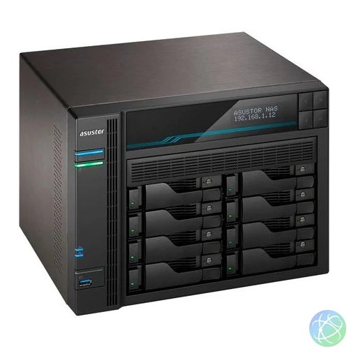Asustor NAS AS6508T (8GB) (8xHDD + 2xM.2 SSD) hálózati tárolóegység (NAS)