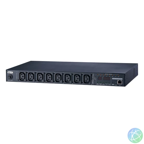 ATEN PE6108 15A/10A 8-Outlet 1U Metered & Switched eco PDU