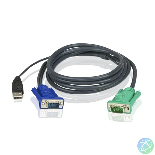 ATEN 2L-5203U USB KVM Cable with 3in1 SPHD 3m Black kábel