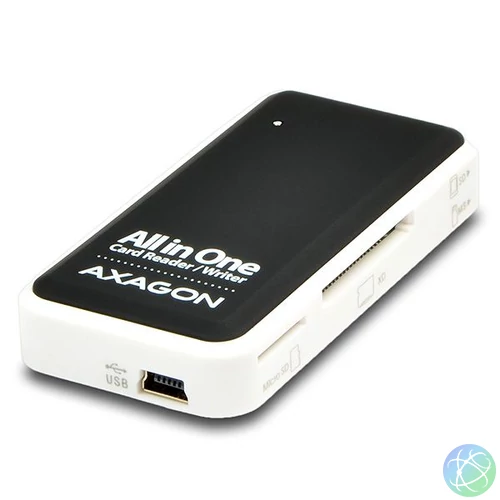 AXAGON CRE-X1 External 5-slot Card Reader Black/White kártyaolvasó