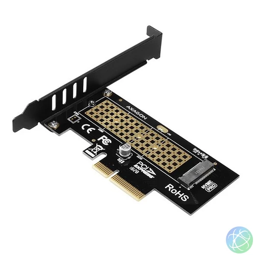 AXAGON PCEM2-N PCIE NVME M.2 x4 M-Key slot adapter bővítőkártya