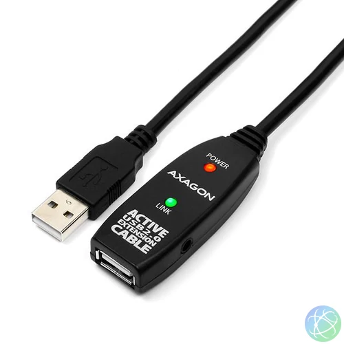 AXAGON ADR-205 USB Repeater cable 5m Black kábel