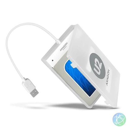 AXAGON ADSA-1S 2,5" USB2.0 HDD SATA White mobilrack / beépítő keret