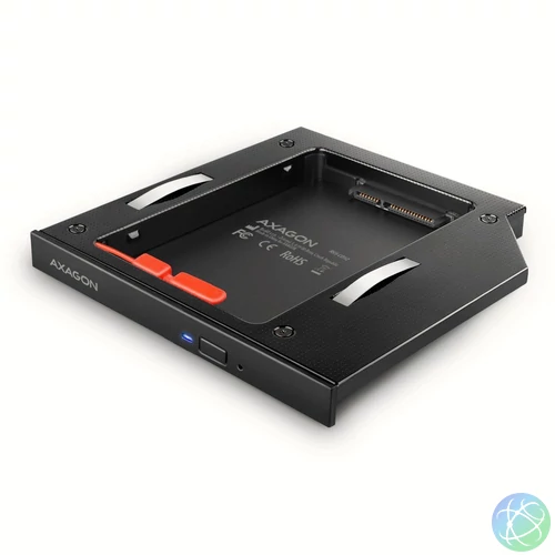 AXAGON RSS-CD12 ODD – 2,5" SATA SSD/HDD Caddy 12,7mm Black mobilrack / beépítő keret