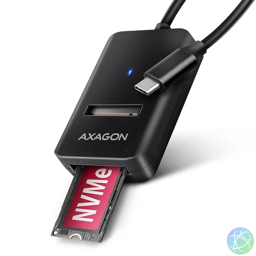 AXAGON ADM2-CM USB-C 10Gbps M.2 NVMe & SATA SSD Adapter mobilrack / beépítő keret