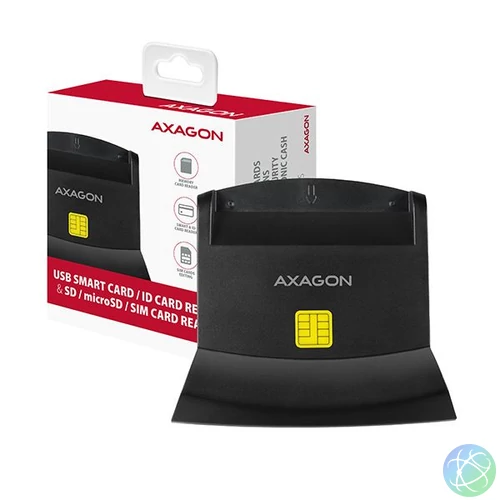 AXAGON CRE-SM2 USB Smart Card ID Card Reader & SD/microSD/SIM Card Reader kártyaolvasó