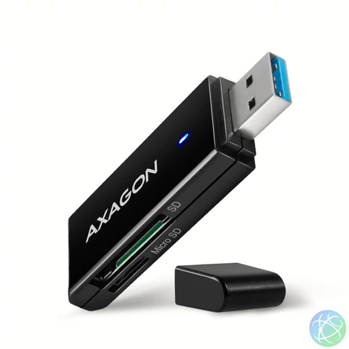 AXAGON CRE-S2N External Card Reader Black kártyaolvasó
