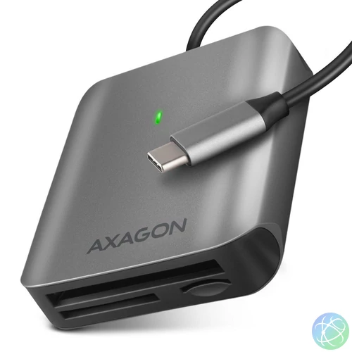 AXAGON CRE-S3C SUPERSPEED USB-C UHS-II Card Reader Black kártyaolvasó
