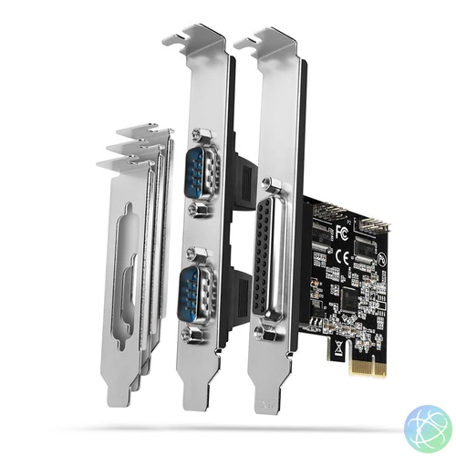 AXAGON PCEA-PSN PCIE 1x Paralel + 2x Serial bővítőkártya
