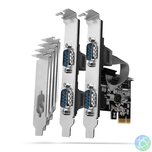 AXAGON PCEA-S4N PCIE Controller 4x Serial bővítőkártya