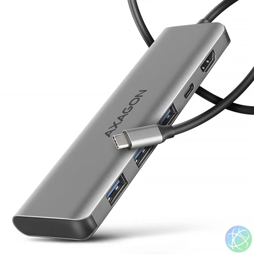 AXAGON HMC-5H USB-C 5Gbps 5in1 hub Silver