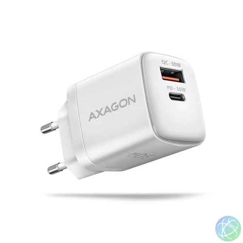 AXAGON ACU-PQ30W PD & QC Wall Charger 30W White töltő