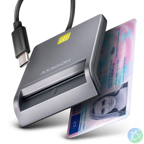AXAGON CRE-SM3TC Smart Card/ID Card FlatReader kártyaolvasó
