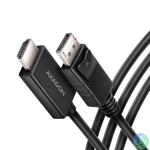 AXAGON RVD-HI20C2 DisplayPort > HDMI 2.0 cable 1,8m 4K/60Hz kábel
