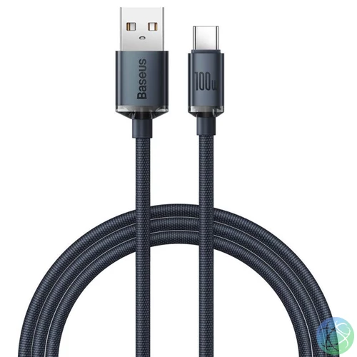 Baseus Crystal Shine USB-C Cable 1,2m Black kábel