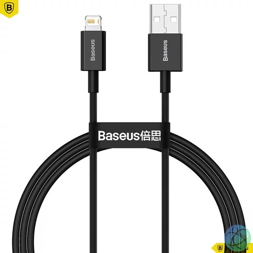 Baseus Superior iPhone adat/töltőkábel 1m 2,4A Black