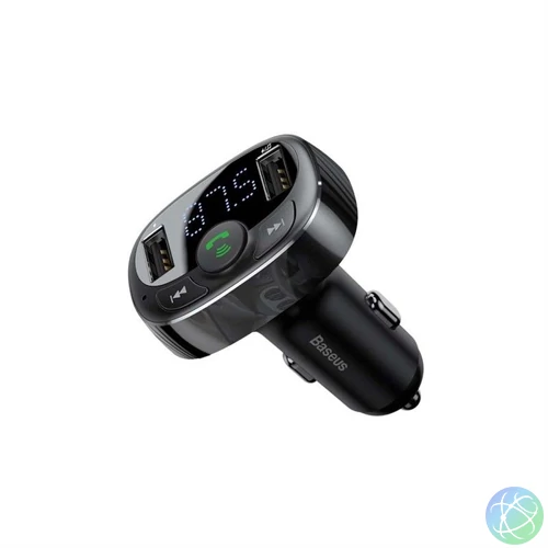 Baseus T típusú Bluetooth FM Transzmitter Black