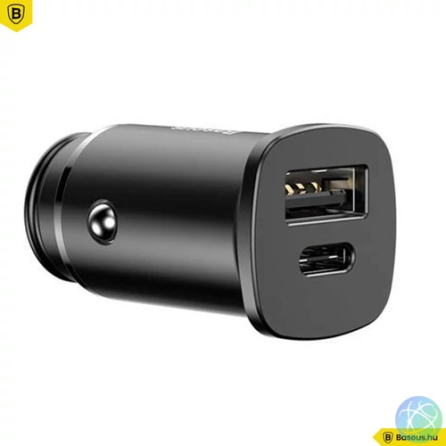 Baseus Square Car Charger Black töltő