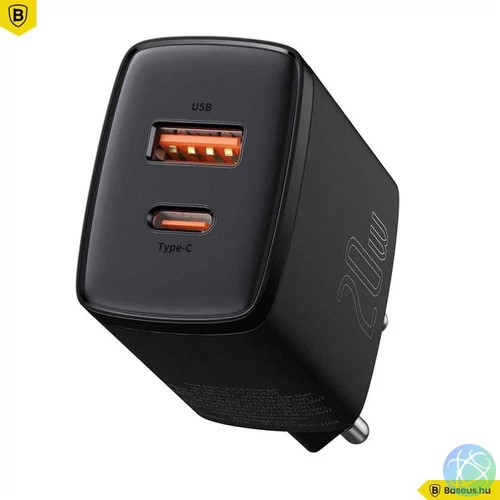 Baseus Compact Charger Black töltő