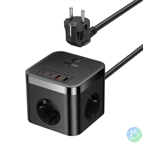 Baseus PowerCombo 65W Black elosztó