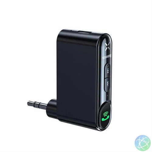 Baseus Qiyin AUX vevő Bluetooth 5.0 Black