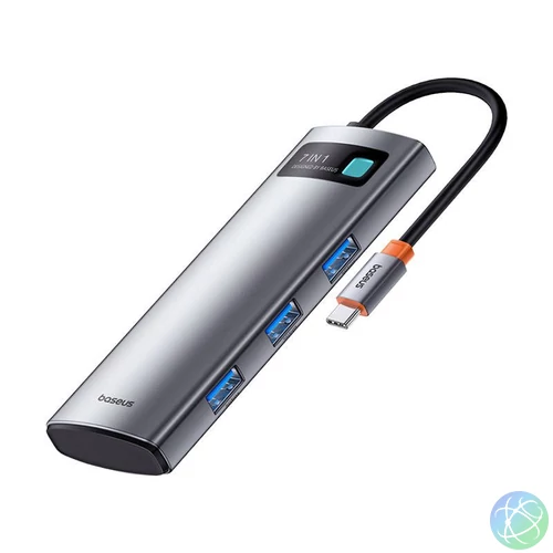 Baseus 7in1 Gleam USB-C Docking Station Gray