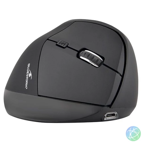 Bluestork M-WL-ERGO-BK Wireless Mouse Black egér