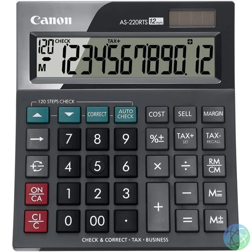 Canon AS-220RTS asztali számológép Black