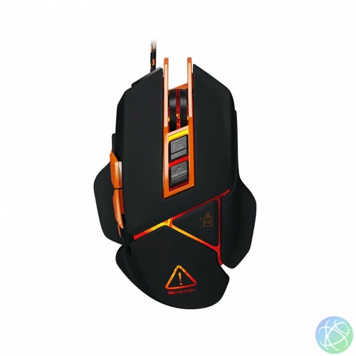 Canyon CND-SGM6N Hazard Gaming Mouse Black egér