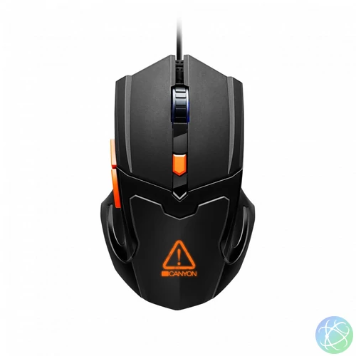 Canyon CND-SGM02RGB Vigil Gaming mouse Black/Orange egér