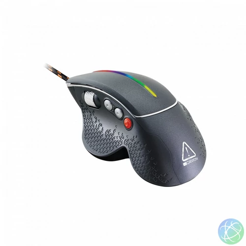 Canyon CND-SGM12RGB Apstar Gaming mouse Black egér