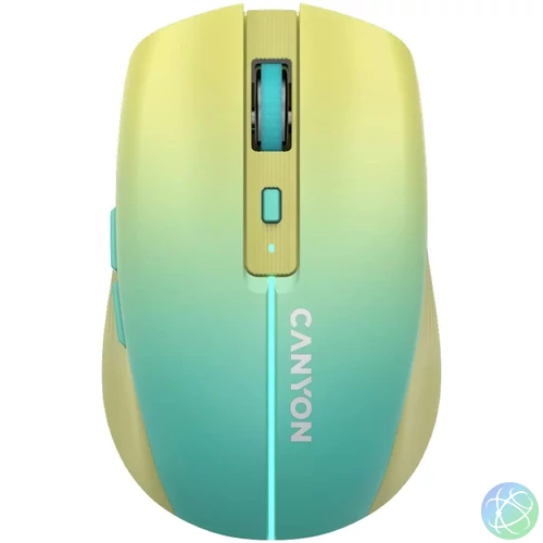 Canyon CNS-CMSW44UA Wireless Mouse Yellow Blue egér