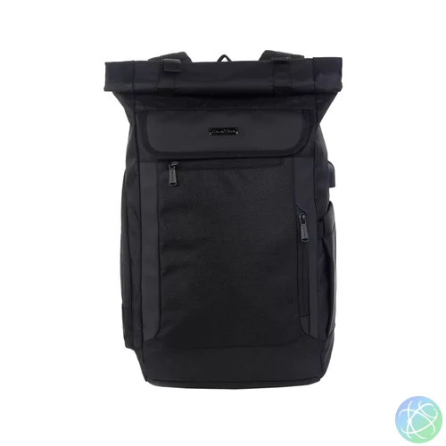 Canyon RT-7 17,3" Rolltop Backpack Black notebook táska