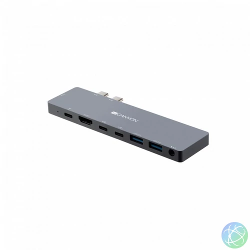 Canyon CNS-TDS08DG Power Delivery docking station 8-in-1 Dark Gray
