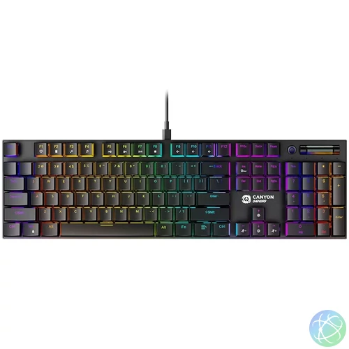 Canyon Cometstrike GK-55 Gaming Keyboard Black HU billentyűzet