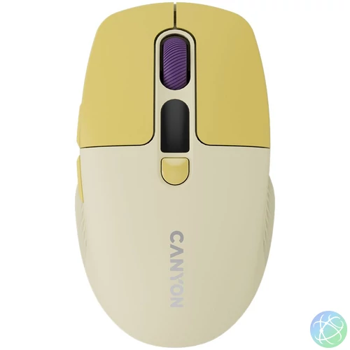 Canyon CNS-CMSW26Y Wireless Bluetooth Mouse Yellow egér