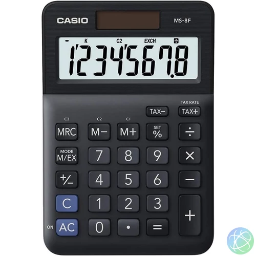 Casio MS-8F Asztali számológép Black