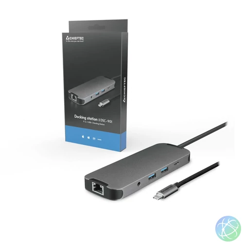 Chieftec DSC-901 9-in-1 USB-C Docking Station bLACK
