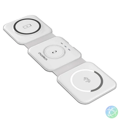 Choetech  T588-F 3in1 Wireless Charger White töltő