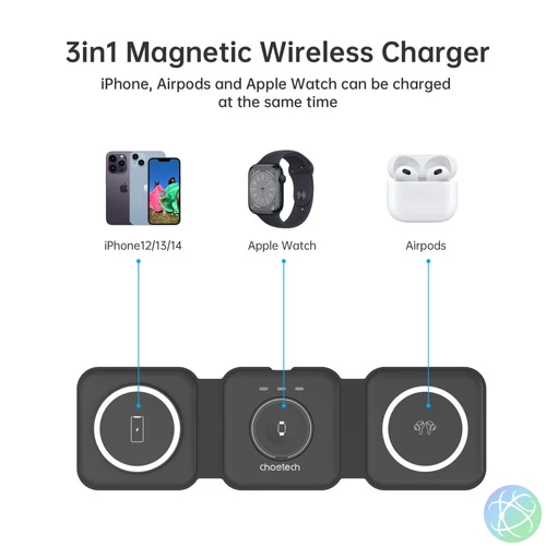 Choetech  T588-FBK Wireless Charger Black töltő